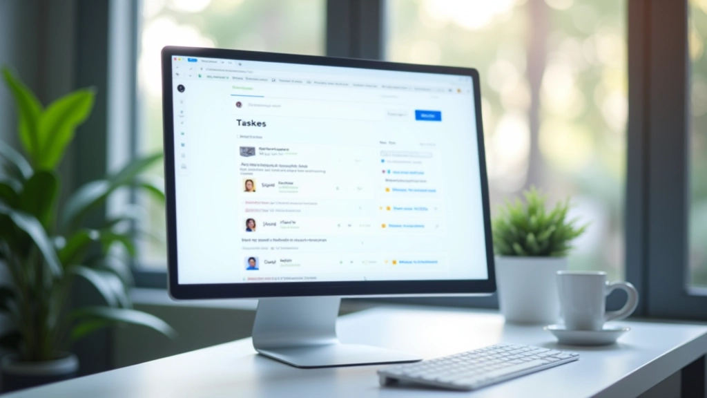 Écran d'ordinateur affichant une plateforme de micro-tâches avec liste de tâches