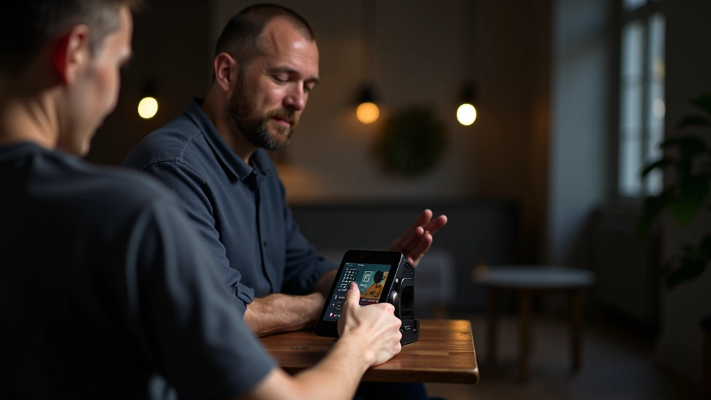 Créateur de contenu enregistrant une vidéo avec équipement professionnel et studio d'éclairage