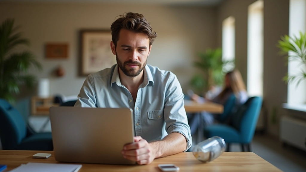 Créateur de contenu travaillant sur du contenu vidéo et des publications