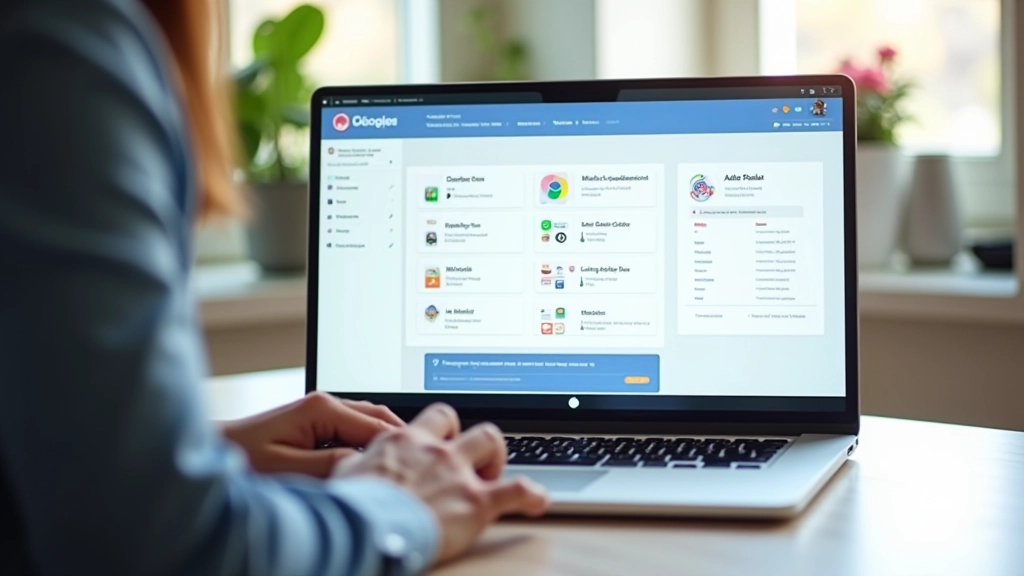 Ordinateur portable affichant les interfaces YouTube, TikTok et WordPress côte à côte avec statistiques de croissance